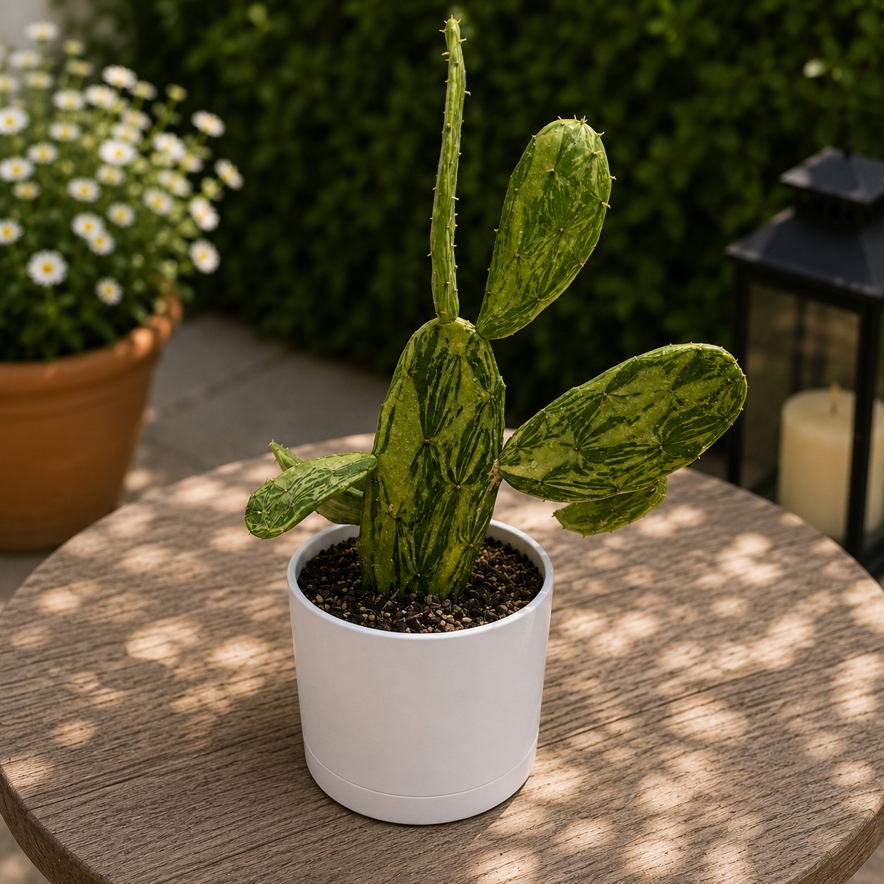 Variegated Opuntia Prickly Pear Cactus